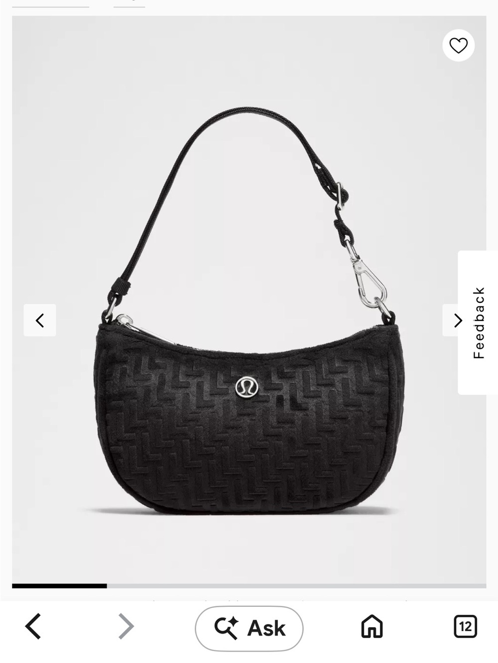 lululemon athletics city  Essentials Mini Shoulder Bag NWT!